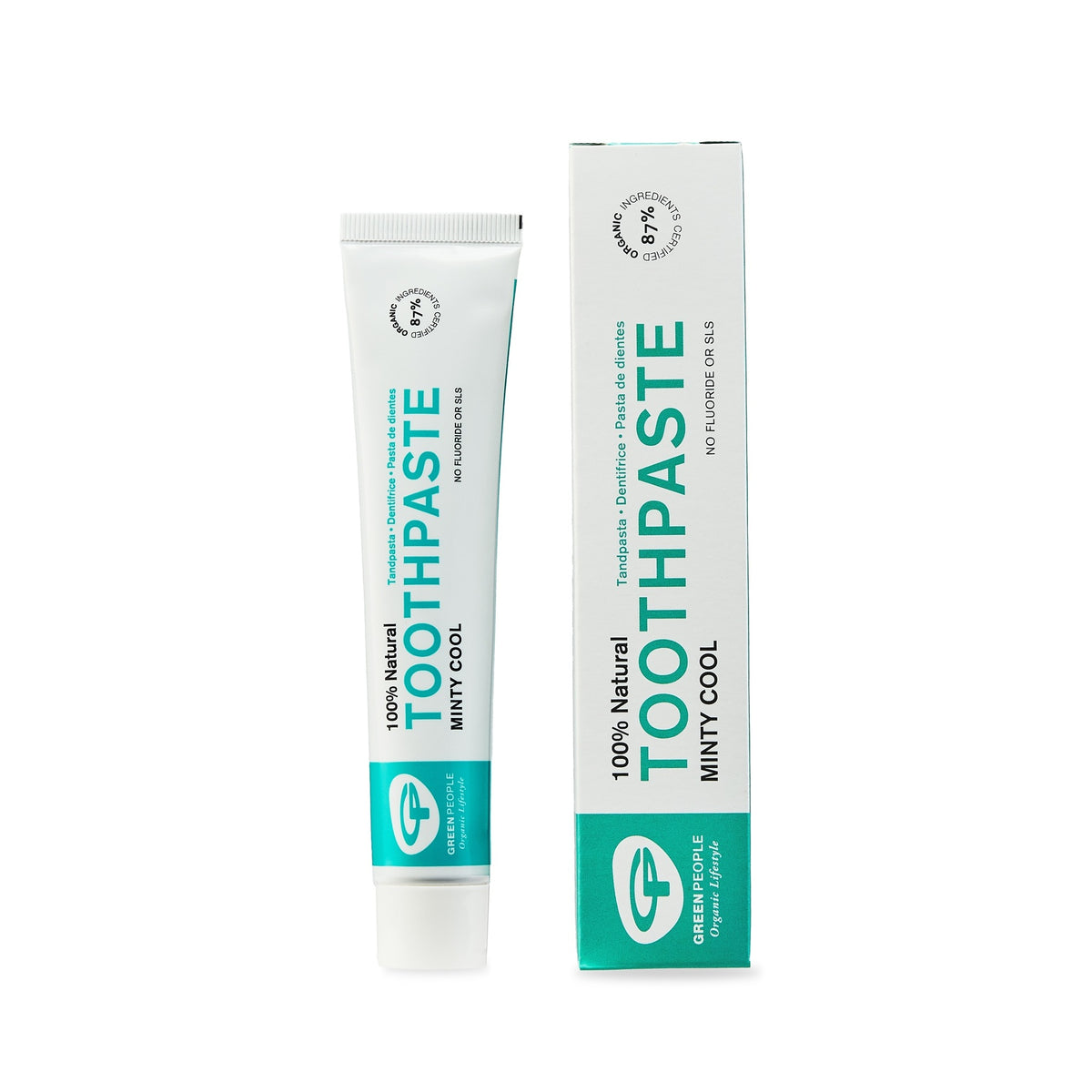 Natural Toothpaste - Minty Cool 50ml - Fluoride Free