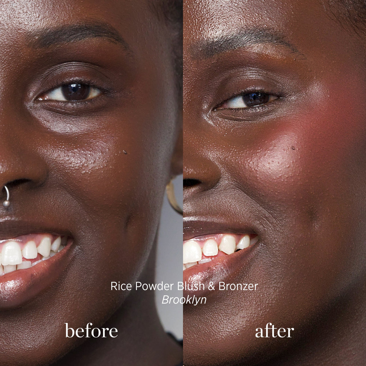 Ere Perez Rice Powder Blush & Bronzer - Brooklyn