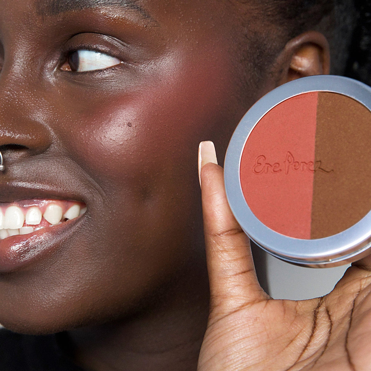 Ere Perez Rice Powder Blush & Bronzer - Brooklyn