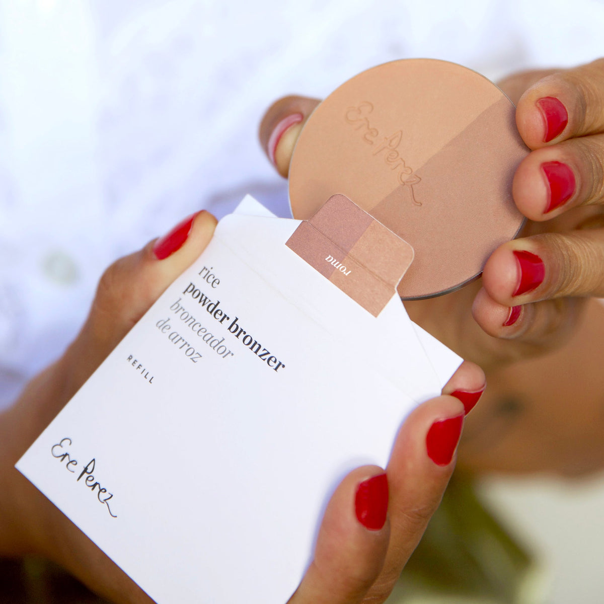 Ere Perez Rice Powder Blush & Bronzer - Roma