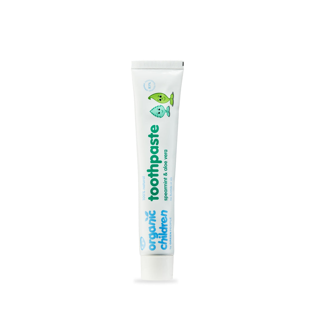 Organic Children Toothpaste Spearmint & Aloe Vera 50ml - Fluoride Free