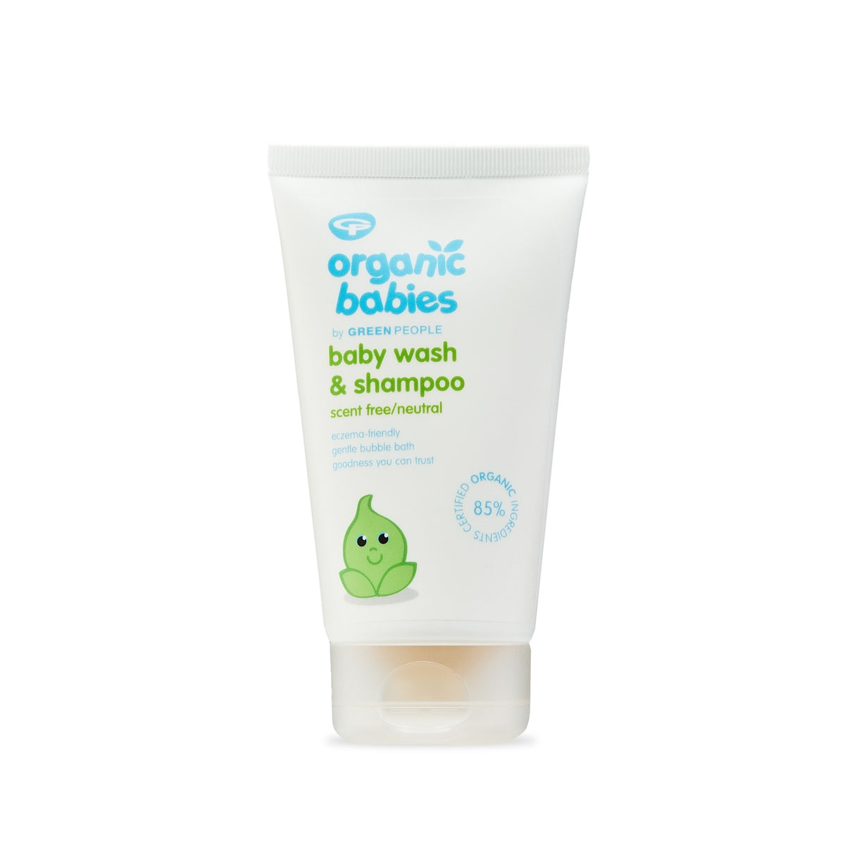 Organic Babies Baby Wash & Shampoo - Scent Free 150ml