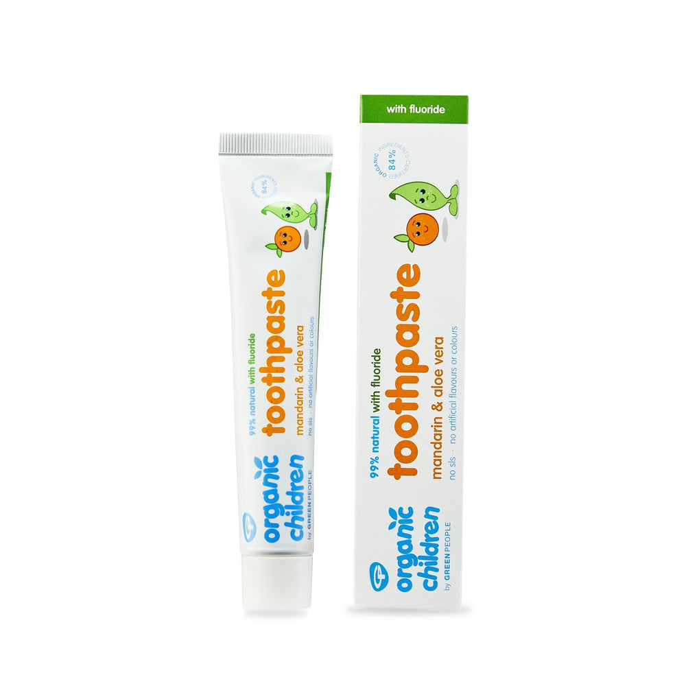 Organic Children Mandarin & Aloe Vera Toothpaste 50ml – With Fluoride