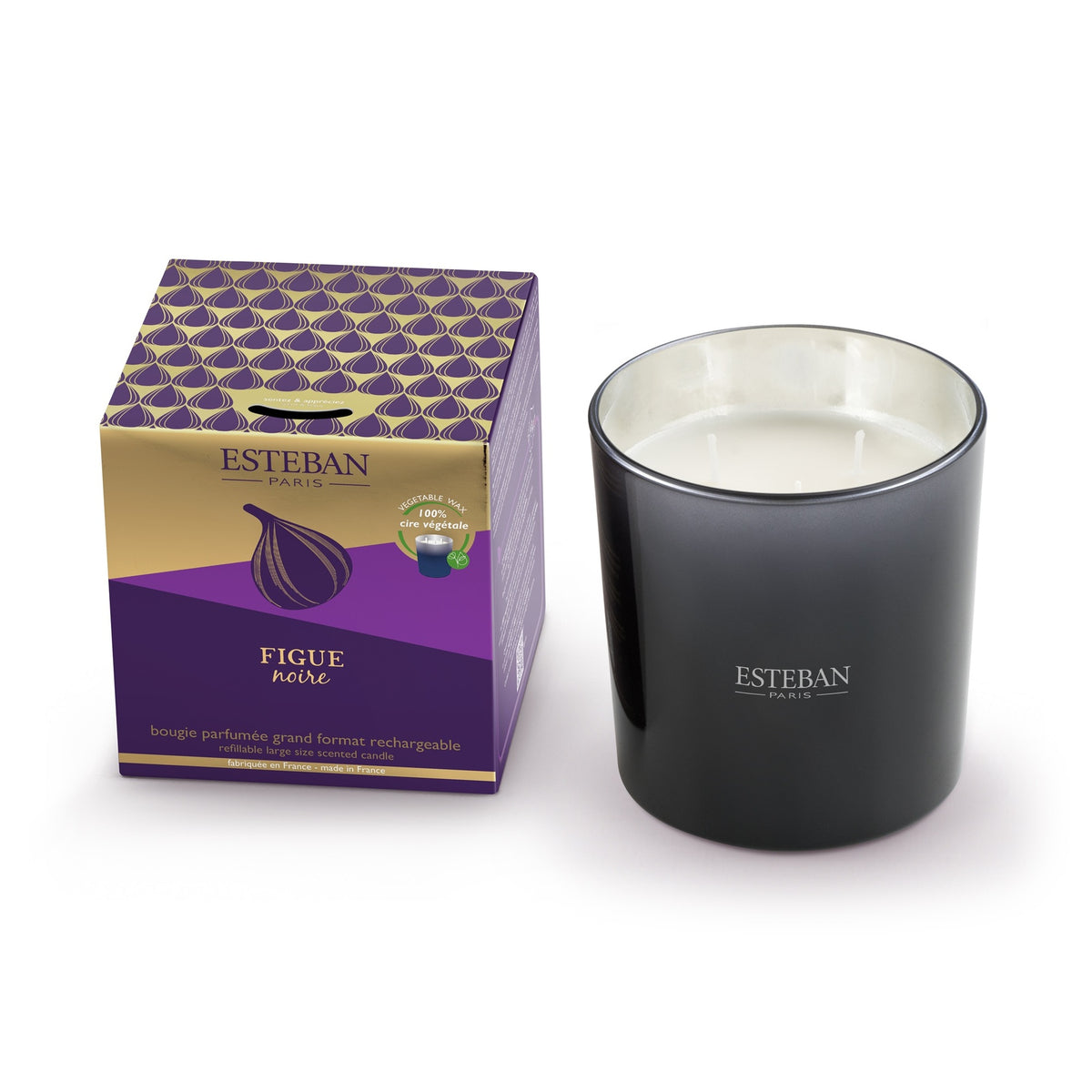 Figue Noire Rechargable Large Scented Candle 450g