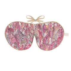 Anti-Age Mulberry Silk Eye Mask with Lavender & Velvet Ties - Autumn