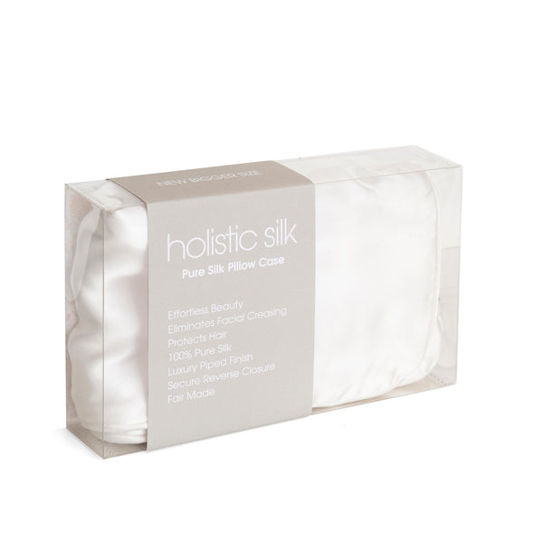 Pure Mulberry Silk Pillowcase in White