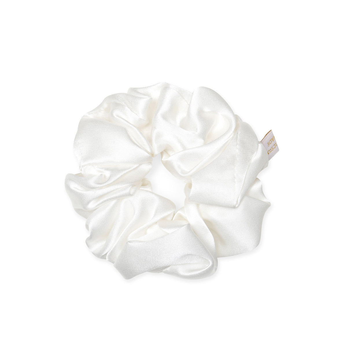 Pure Mulberry Silk Hair Scrunchie in White