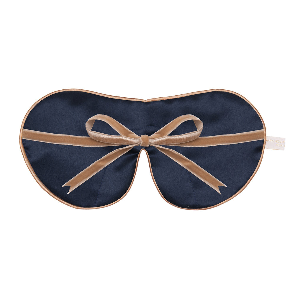 Anti-Age Mulberry Silk Eye Mask with Lavender & Velvet Ties - Nasturtium