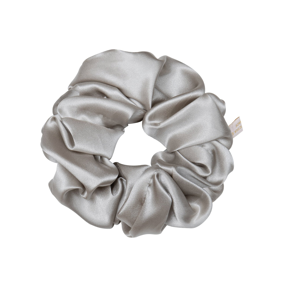 Holistic Silk Pure Mulberry Silk Hair Scrunchie  - Silver