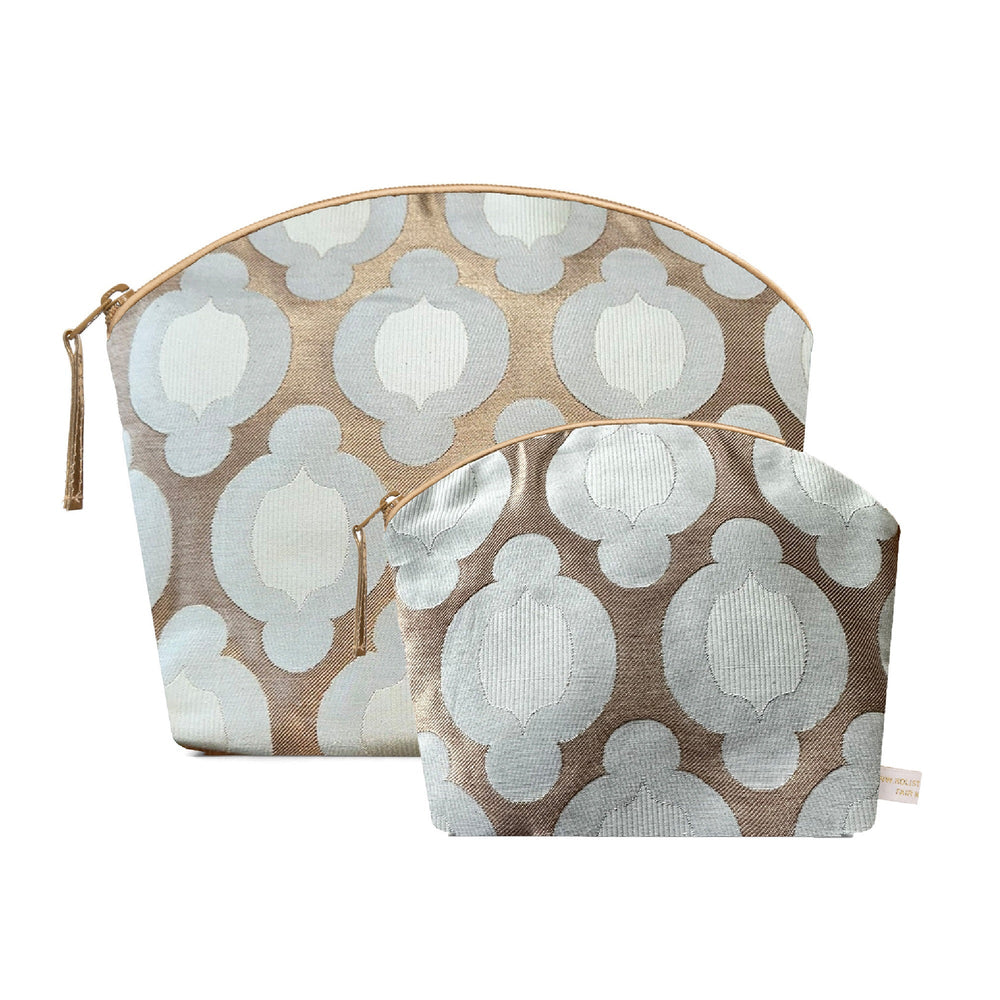 Holistic Silk Brocade Wash Bag with Lavender - British Jade