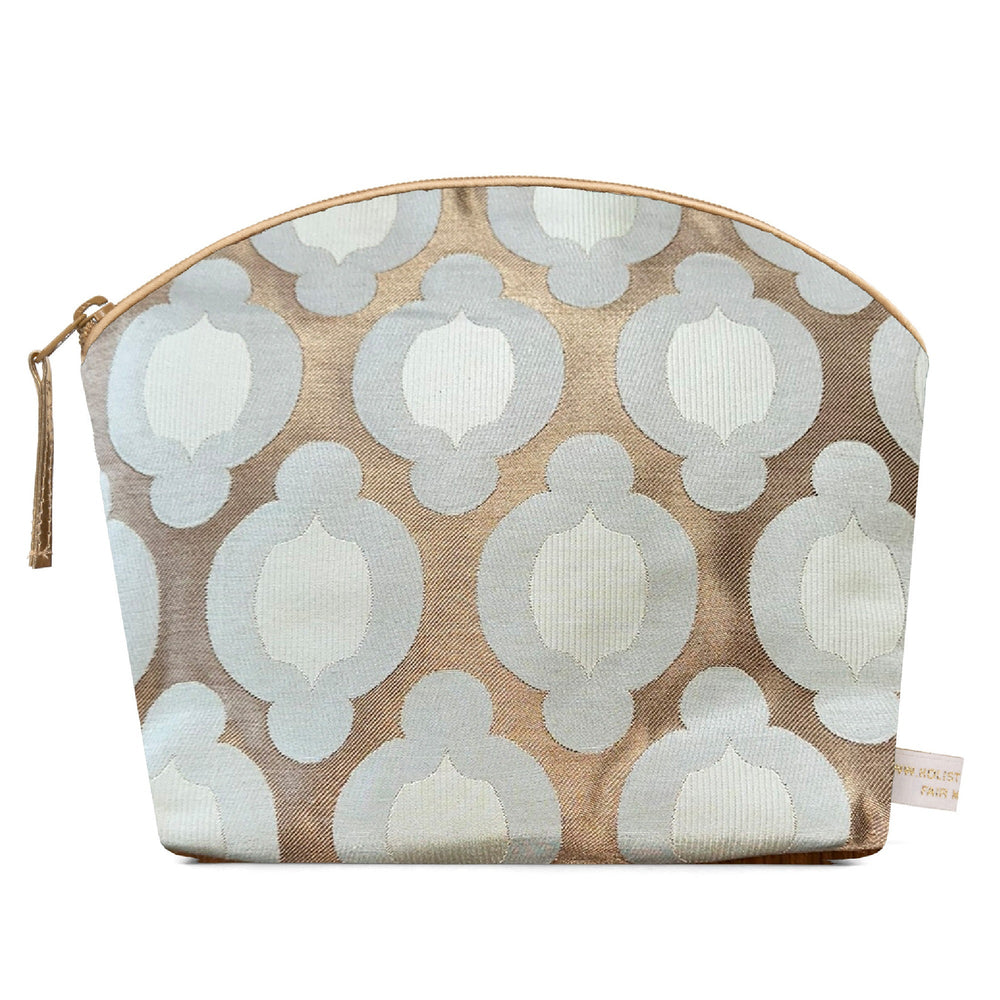 Holistic Silk Brocade Wash Bag with Lavender - British Jade