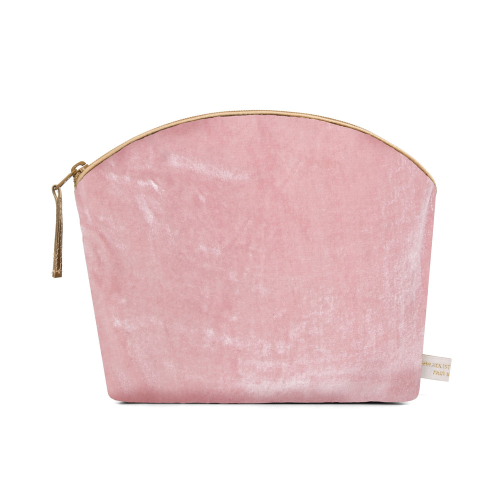 Holistic Silk Velvet Make-Up Bag with Lavender | Rose Silk Velvet 