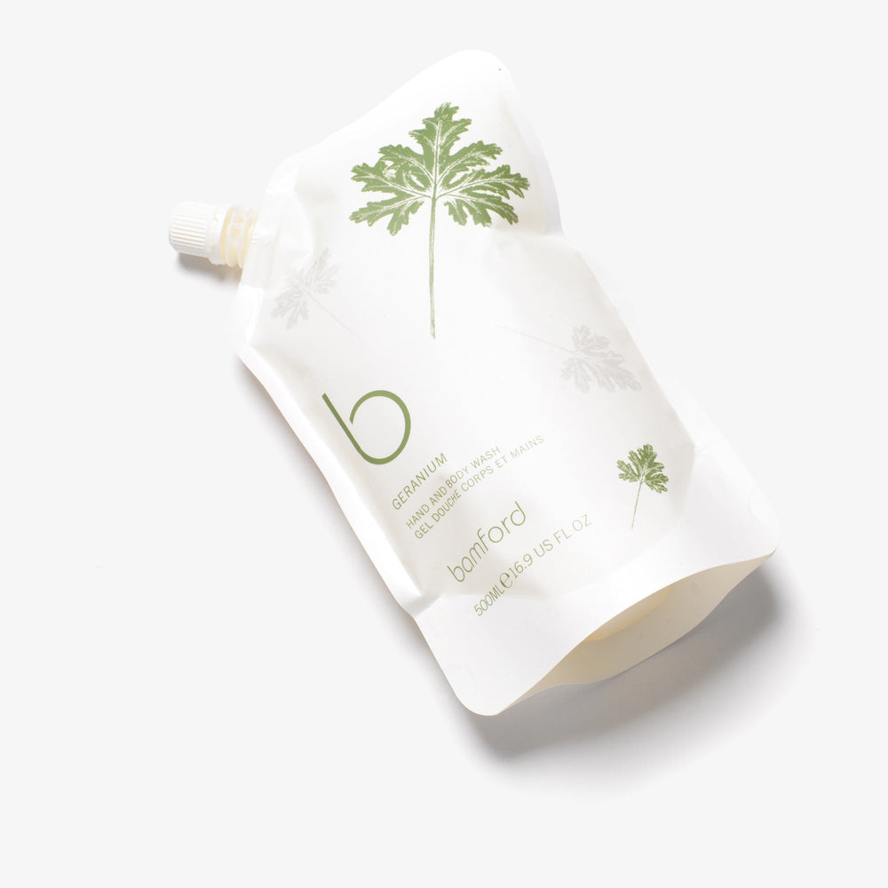 Bamford Geranium Hand & Body Wash Refill Pouch