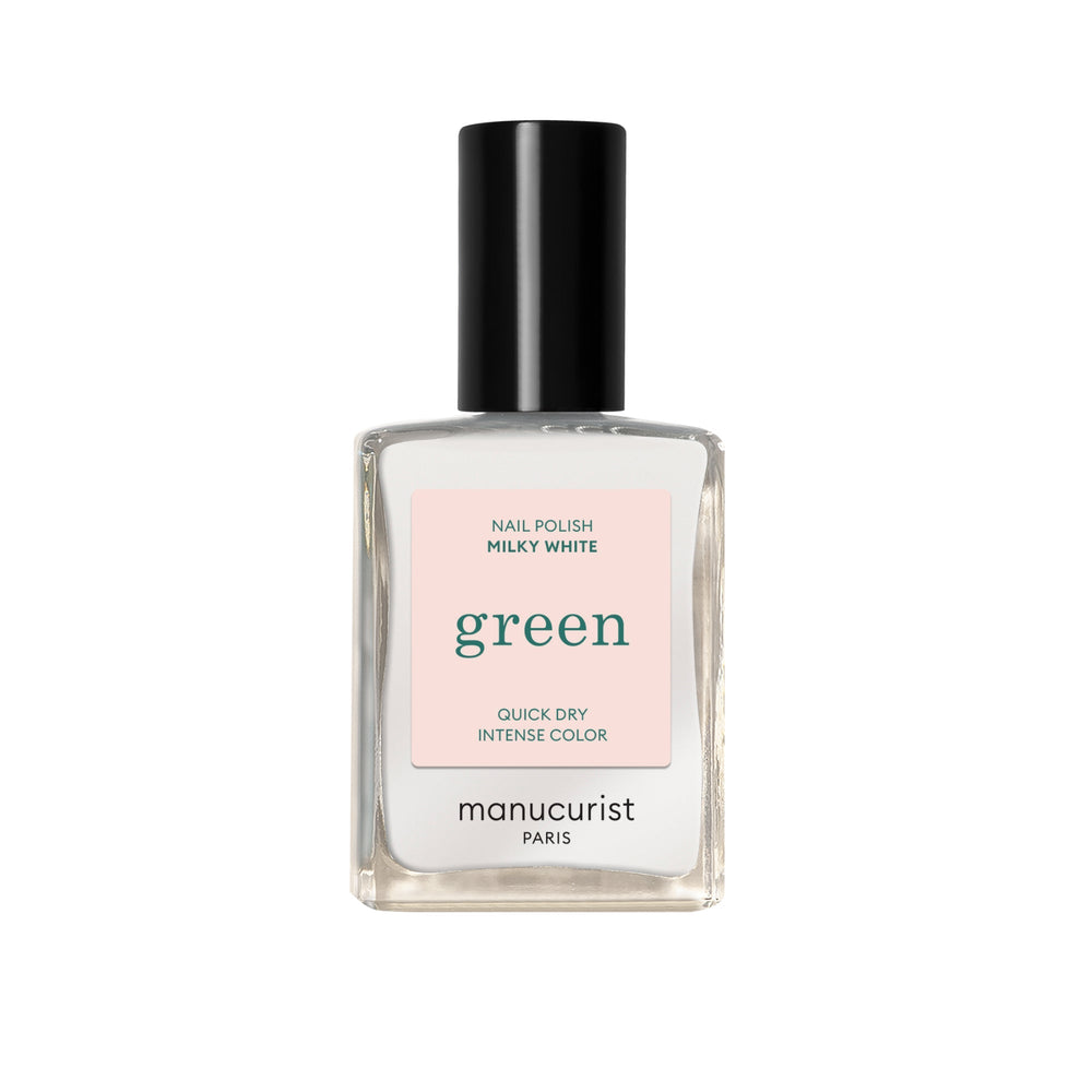Green Nail Polish - Milky White 15ml