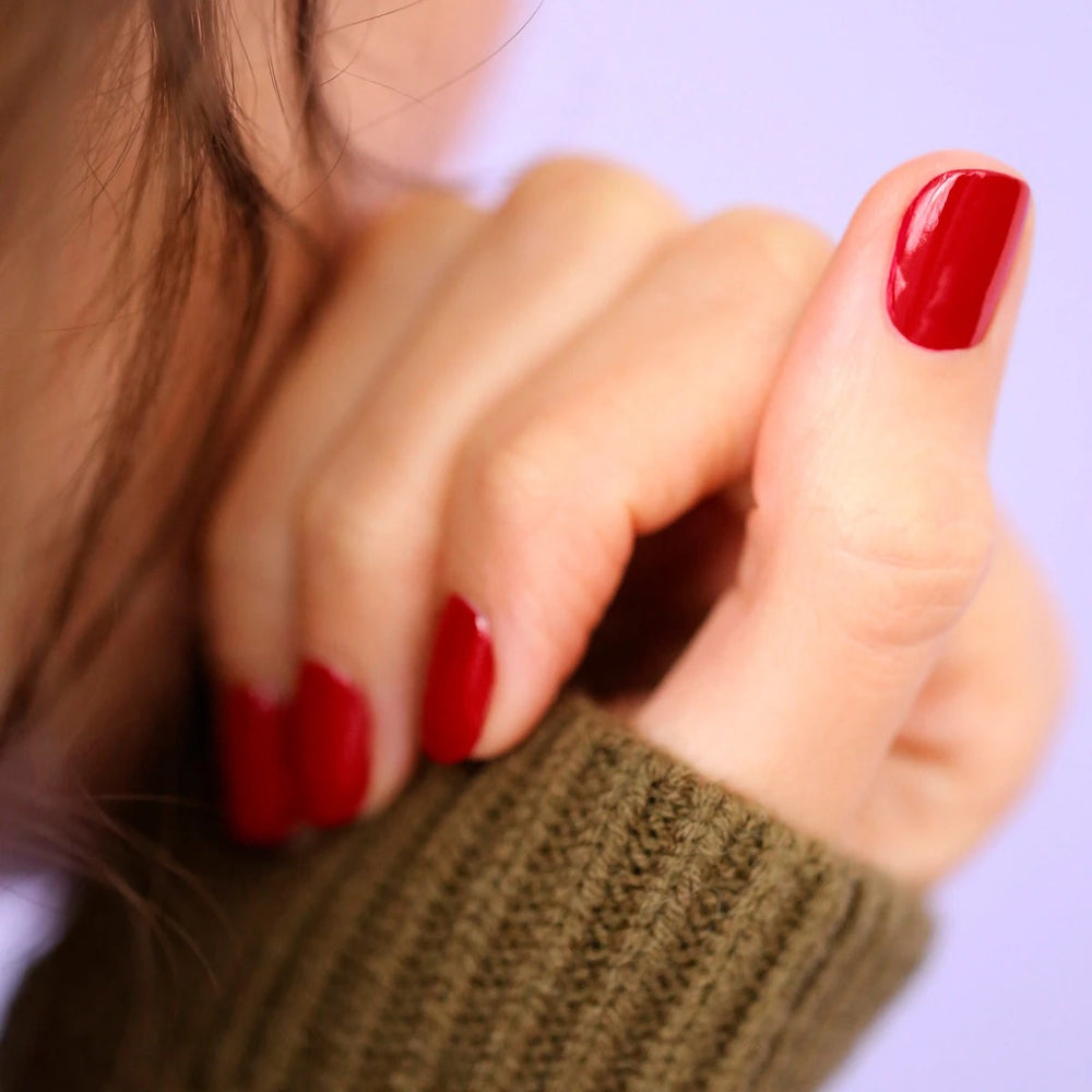 Green Nail Polish - Red Cherry 15ml