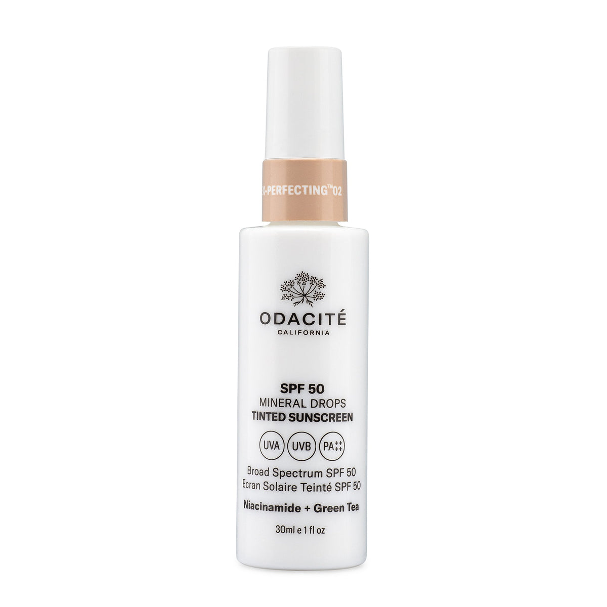 Odacite SPF50 Flex-Perfecting Mineral Drops Tinted Sunscreen - Flex 02