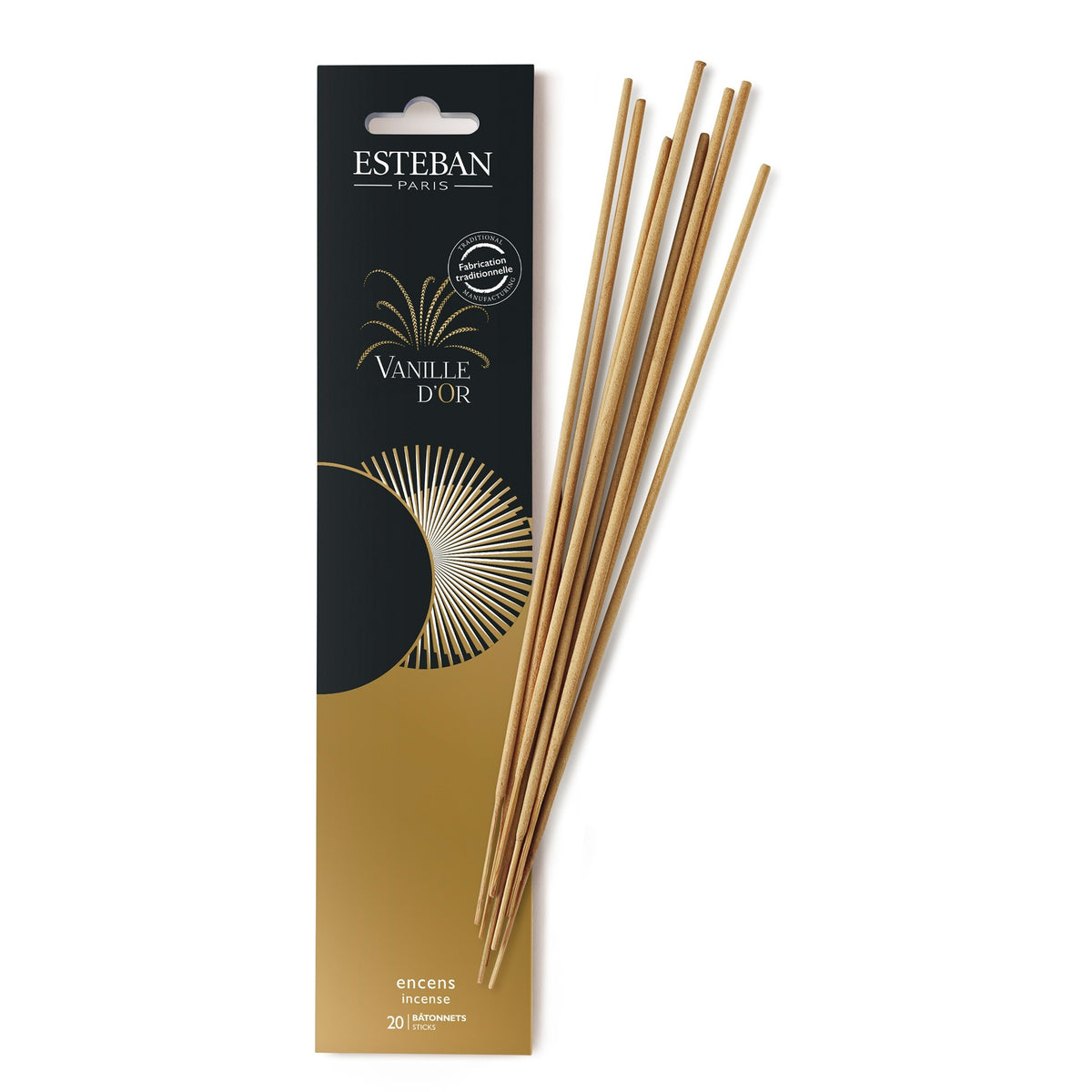 Vanilla d'Or Bamboo Incense Sticks x 20