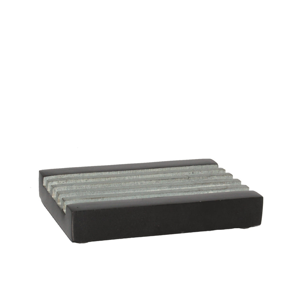 Black Soapstone Soap Dish 12 x 8.5 x 1.7cm