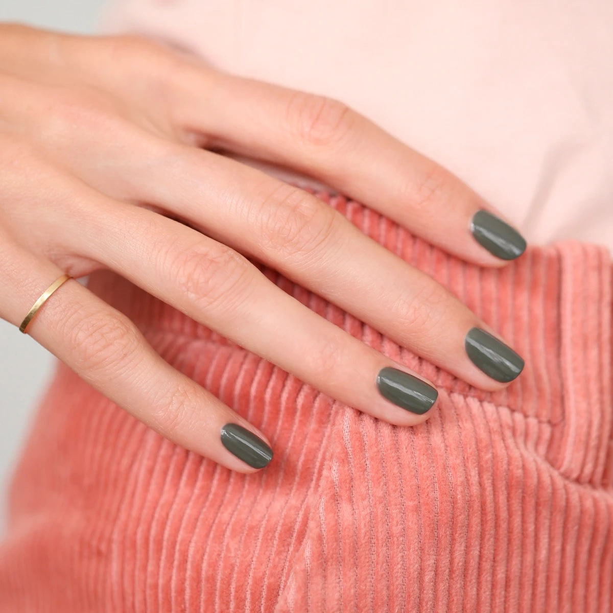 Manucurist Green Nail Polish in Khaki